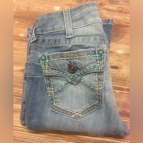 ARIAT Low Rise Boot Cut Real Denim Jeans Women’s - Picture 1 of 9